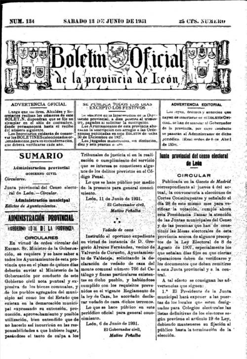 BOPL 13 Junio 1931